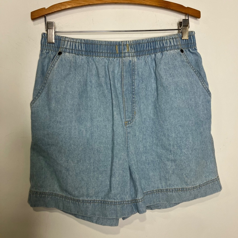 Vintage Liz Claiborne denim shorts light wash women's size medium petite